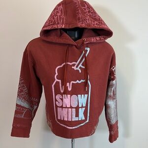 Banana Republic Maroon Snow Milk Hoodie